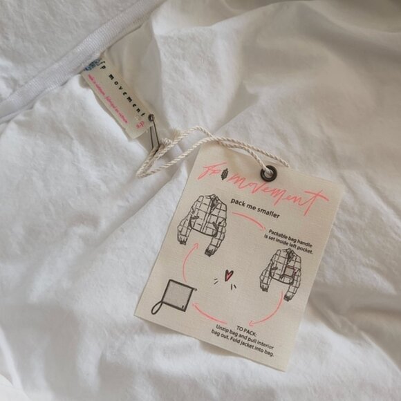 Free People Movement Pippa Packable Puffer Jacket -White - Small - Picture 7 of 13